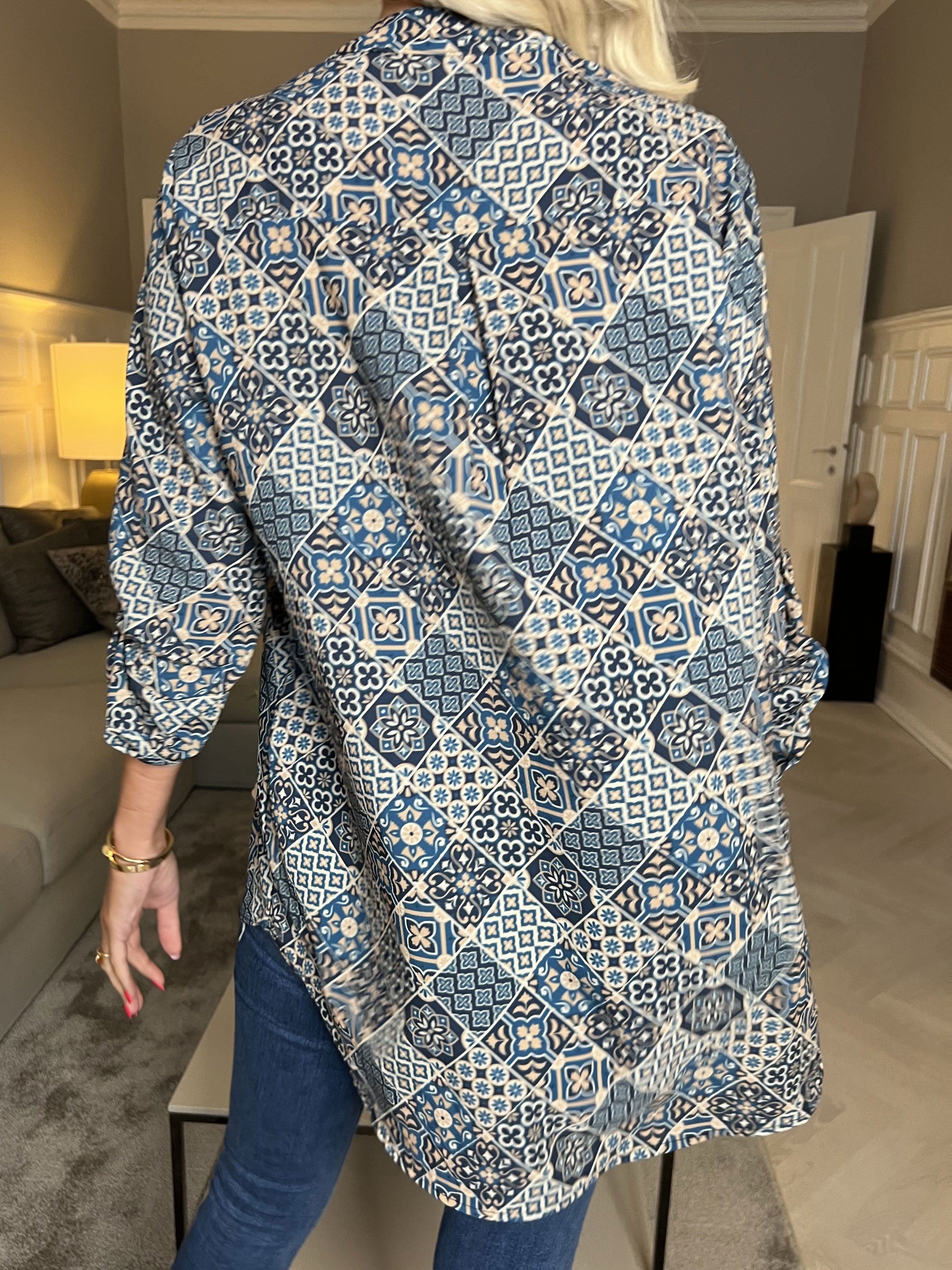 Vanesa Mosaic - Skjorta med mosaikmönster